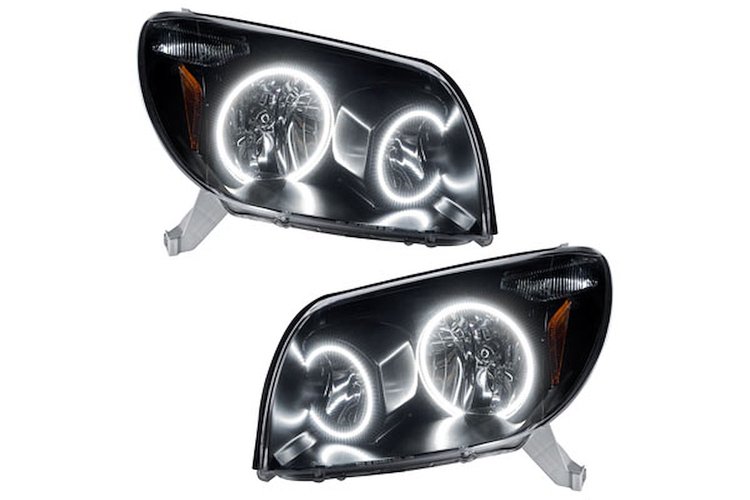 LED HALO Headlight Assembly Comes with preinstalled white LED Halos