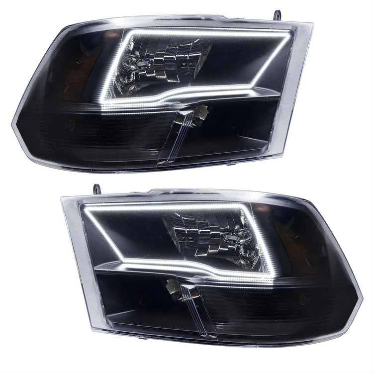 LED HALO Headlight Assembly Comes with preinstalled white LED Halos