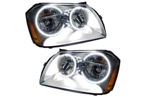 LED HALO Headlight Assembly Comes with preinstalled white LED Halos