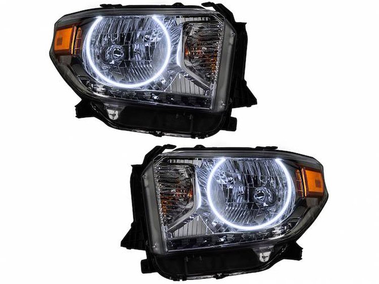 LED HALO Headlight Assembly Comes with preinstalled white LED Halos