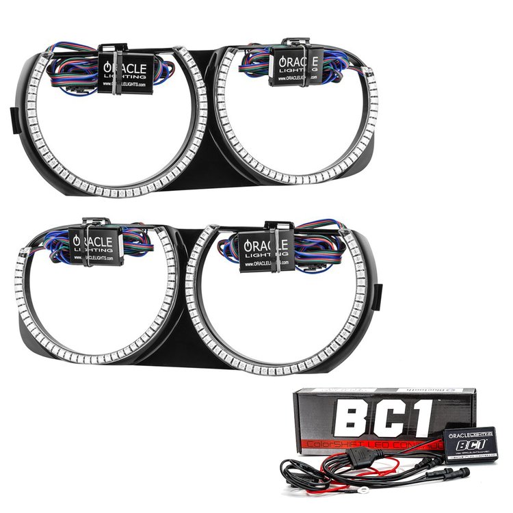 Colorshift Halo Headlight Bezel Set [BC1 Controller] for 2015-2021 Dodge Challenger