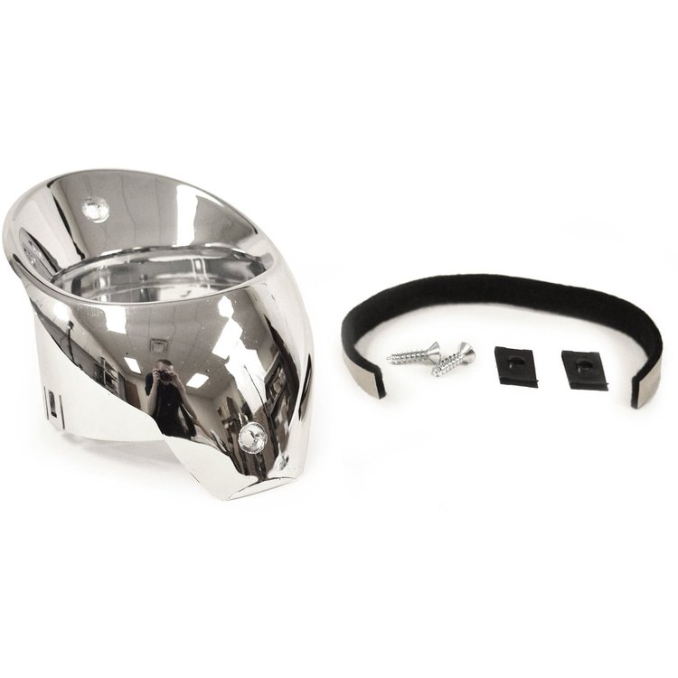 Air Vent Bezel LH. Chrome 66-67 Chevelle