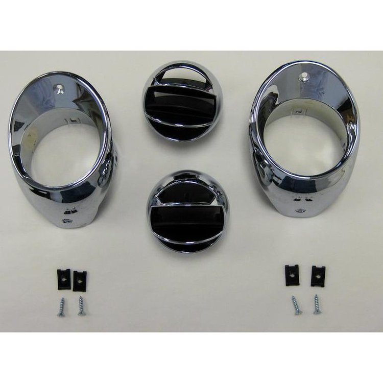 AV03-66CS Air Vent Set for 1966-1967 Chevrolet Chevelle [Chrome]