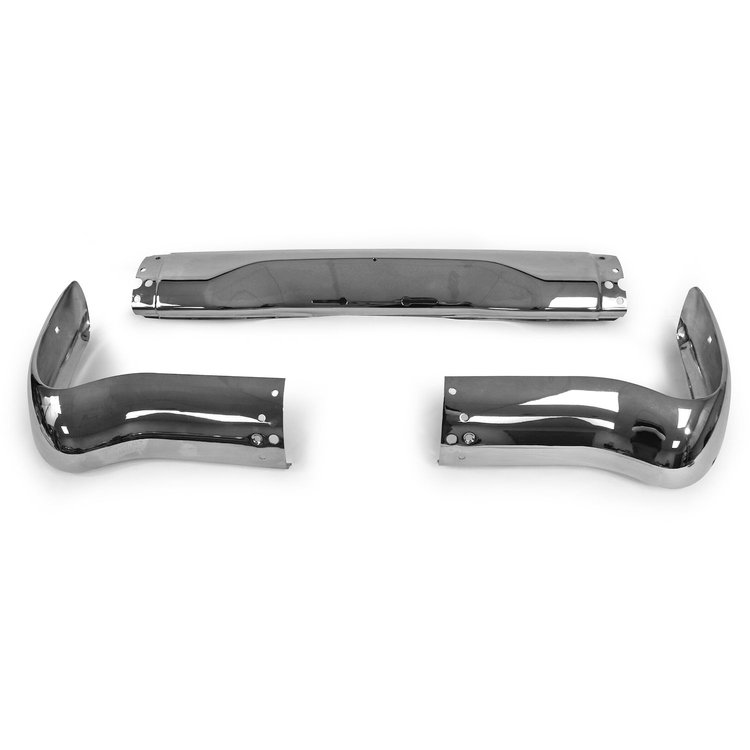 Rear Bumper 1955 Chevy Station Wagon - Chrome Finish
