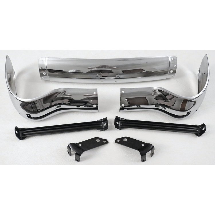 BU13-55F Front Bumper With Brackets for 1955 Chevy 150/210/Bel Air