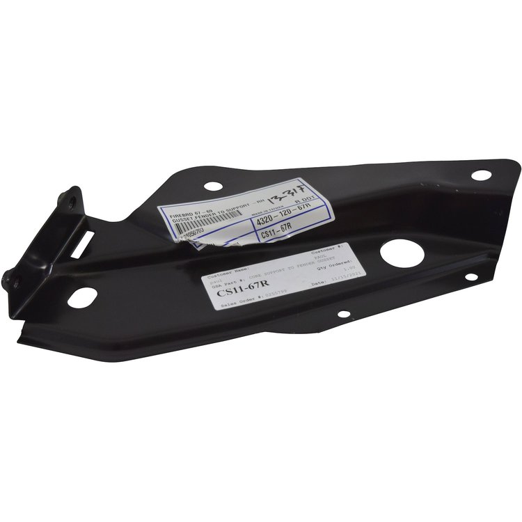 CS11-67R Radiator Support Core To Fender Gusset 1967-1969 Pontiac Firebird RH