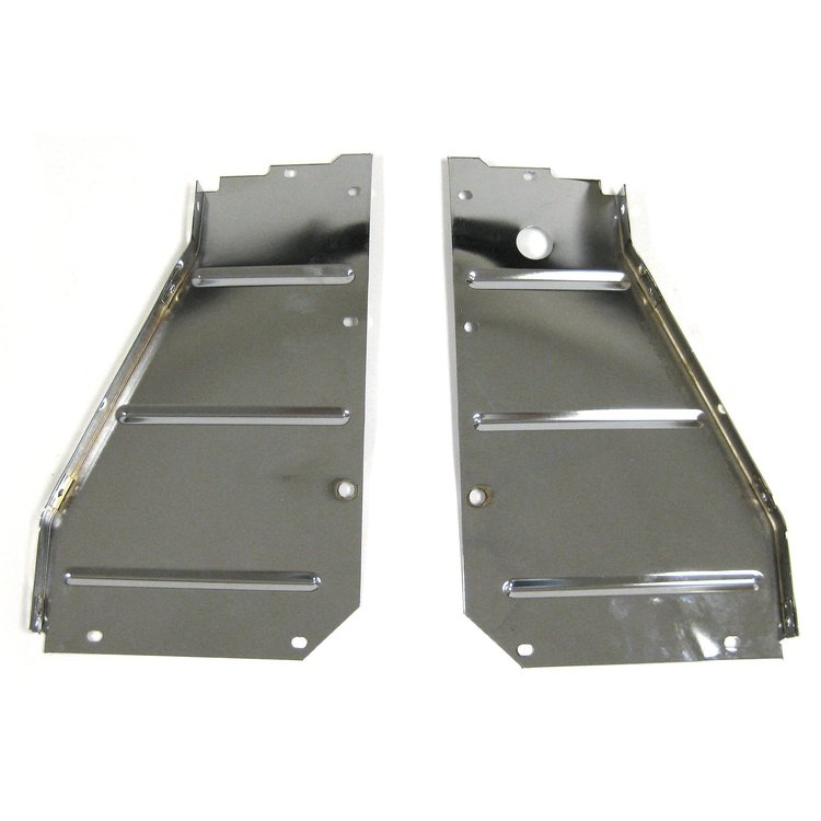 CS13-57PC Radiator Support Side Filler Panel for 1957 Chevy [Chrome]