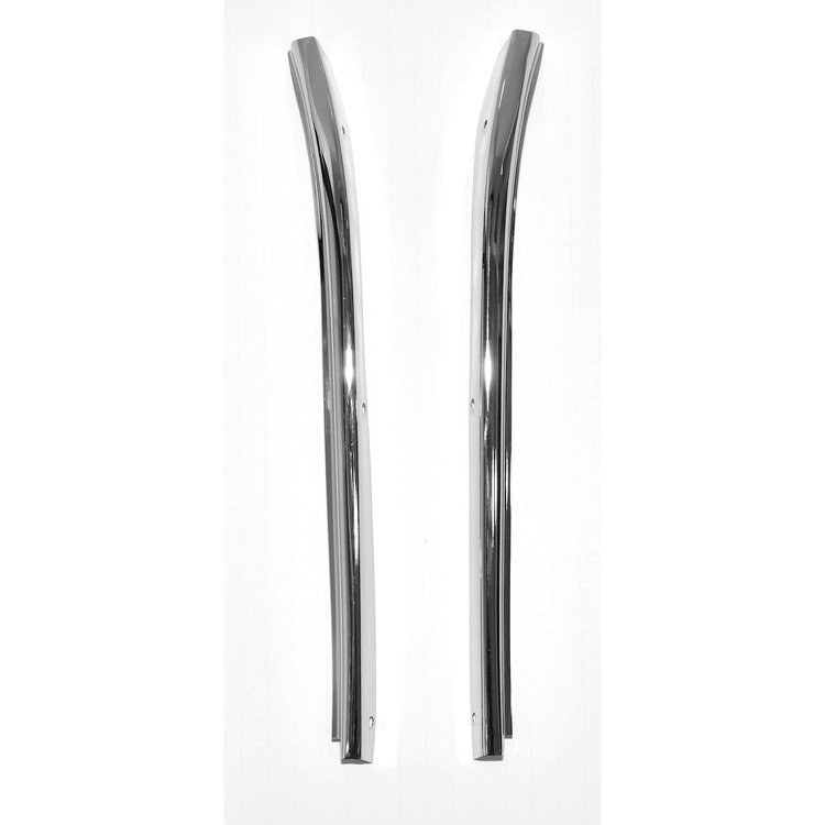 DO13-55TP A Pillar Trim Mouldings for 1955-1957 Chevy 2 Door Hardtop/Nomad