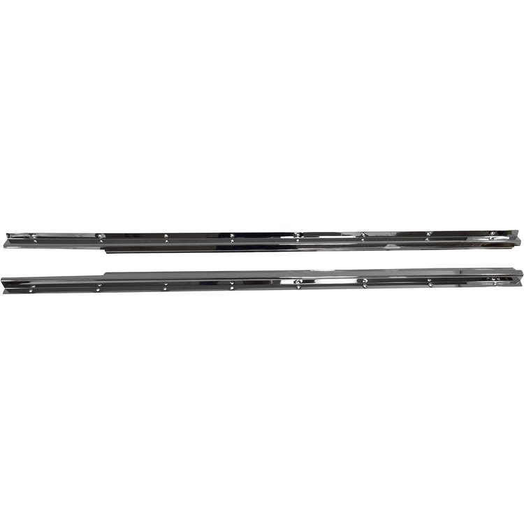DO32-61C for 1961-1971 Mercedes-Benz W111 Coupe Convertible Door Sill Rail Cover Set Brass