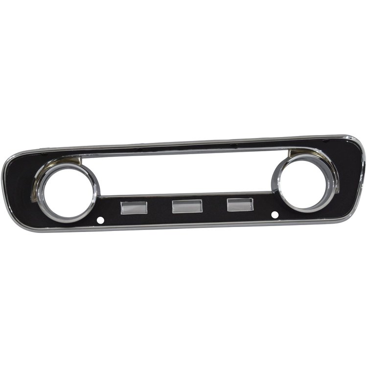 INSTRUMENT BEZEL BLACK W/WARNING LIGHTS STD 64-65 MUSTANG
