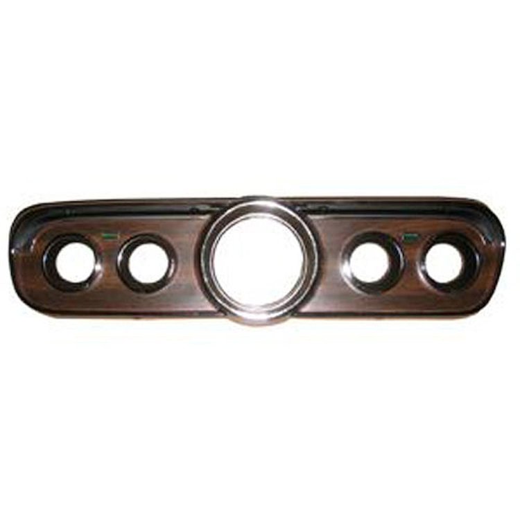 INSTRUMENT BEZEL WOODGRAIN W/PONY INTERIOR 65-66 MUSTANG