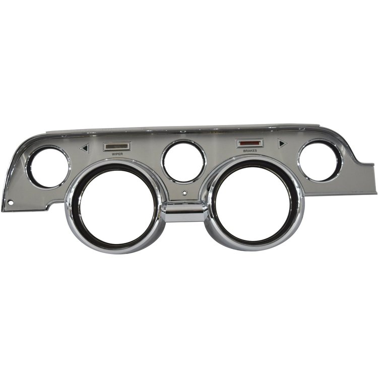 DP20-671 Instrument Bezel 1967-1968 Ford Mustang Deluxe Brushed Aluminum