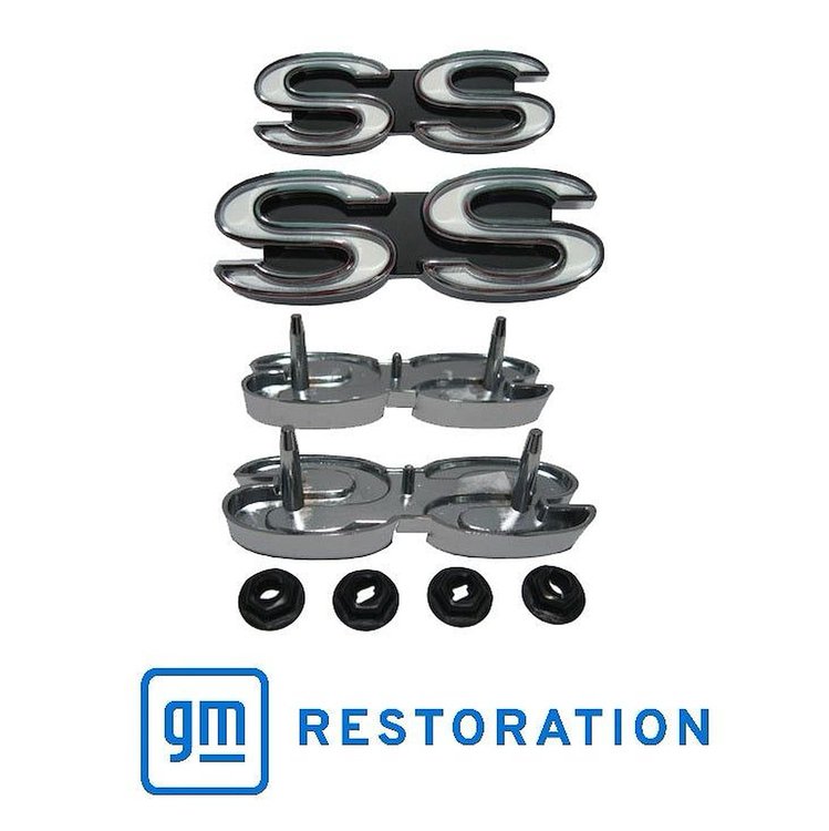 EM01-684 Fender Emblems "SS" for 1968 Chevy Camaro