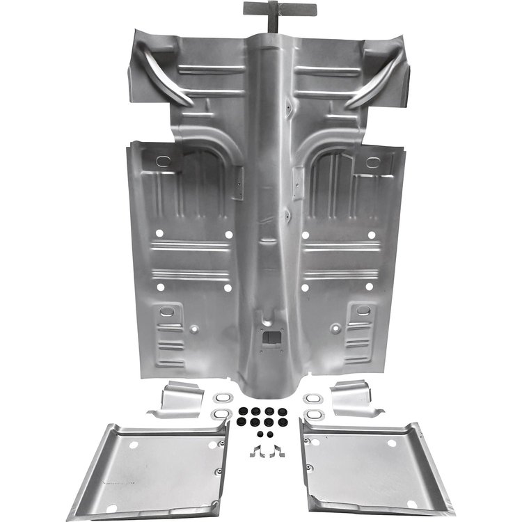 FP20-641 Complete Floor Pan With Seat Platforms for 1964-1968 Ford Mustang Convertible