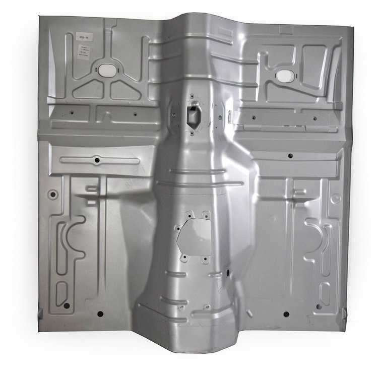 FP20-79 Front Floor Pan for 1979-1993 Ford Mustang Coupe and Hatchback with Automatic Transmission