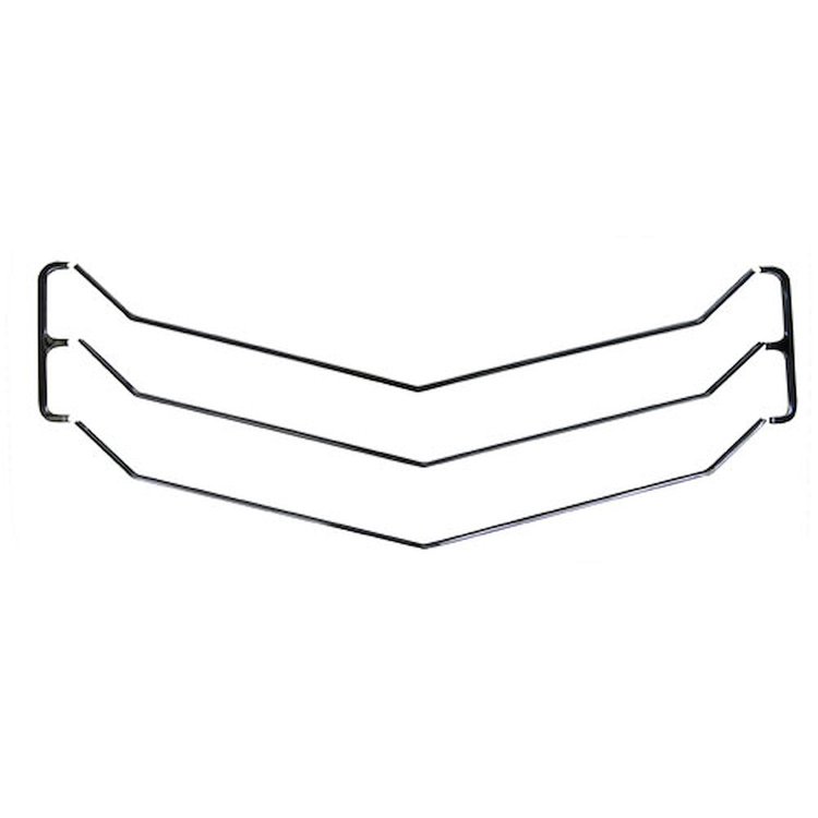 GRILLE MOLDING SET - 5 PIECE SET INCLUDES 2 OUTER E OR 3 MOLDINGS AND 3 LONG HORIZONTAL MOLDINGS 71 CHEVELLE