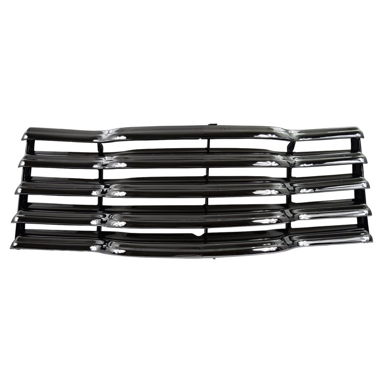 GR07-471C for 1947-1953 Chevy Truck Grille Assembly Chrome with Black Backsplash Includes Mounting Brackets Premium Quality