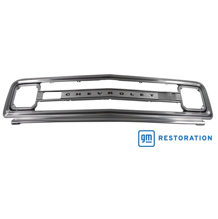 GR07-692 for 1969-1970 Chevy C10 Trucks Blazer Jimmy Grille Frame Aluminum W/ Chevrolet