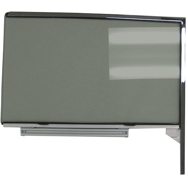 DOOR GLASS ASSY. RH TINTED HT. 55-57 CHEVY GLASS WITH TRACK AND FRAME ATTACHED