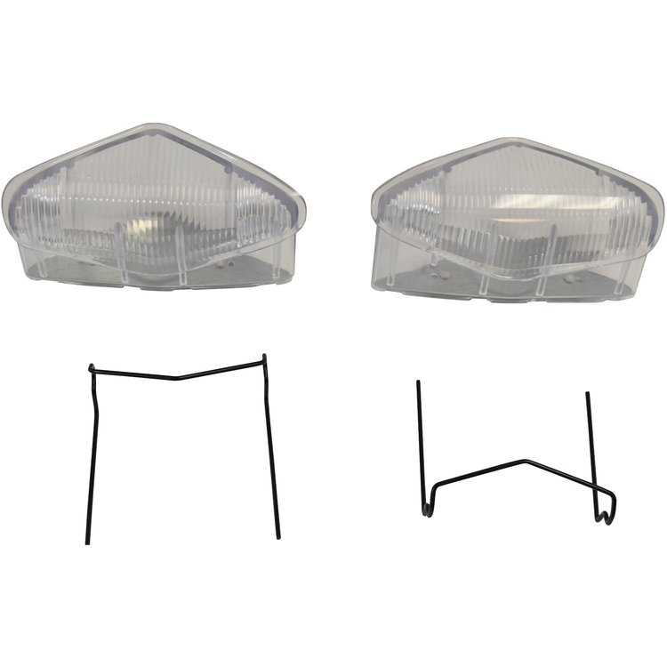 HL32-59P for 1959-1971 Mercedes-Benz W111 W112 Headlamp Lens Set Clear W/O Bulb Holder W/ Spring