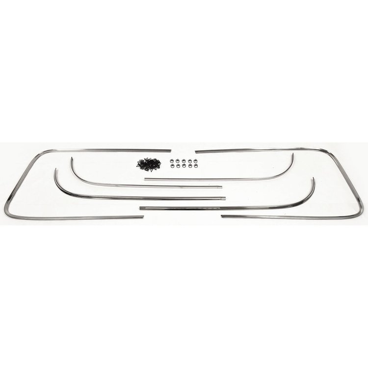 ML07-55CT Cab Trim 1955-1959 Chevy C10 P/U Deluxe 6-Piece/Set(Exterior)