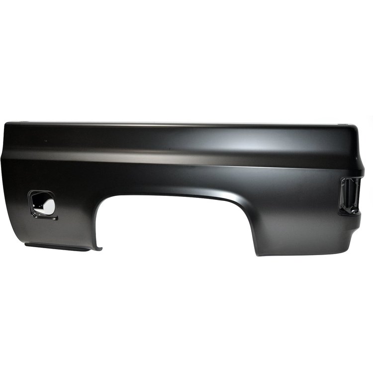 79-87 CHEVY TRUCK C/K SHORTBED FLEETSIDE BED SIDE LHWITH SQUARE GAS FILLER HOLE