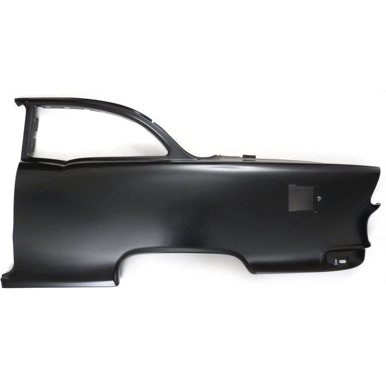QP13-552LOE Complete Quarter Panel w/Window Frame Skin 1955 Chevy 150/210/Bel Air Sedan