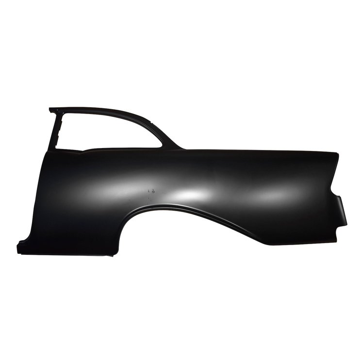 QP13-562LOE Quarter Panel w/Window Frame Skin No Trim Holes for 1956 Chevy Bel Air, 150, 210