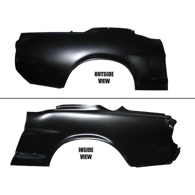 QP20-682ROE O.E. Quarter Panel w/Side Marker Indent 1968 Mustang Coupe
