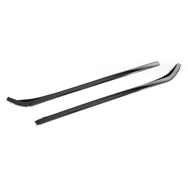 QW01-67P Quarter Window Vertical Molding Set for 1966-1967 GM A-Body Coupe & Convertible, 1967-1969 GM F-Body