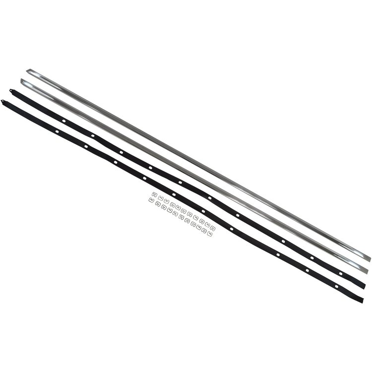 RP32-65MS for 1965-1972 Mercedes-Benz W108 W109 SEL Rocker Panel Side Moulding Set Polish