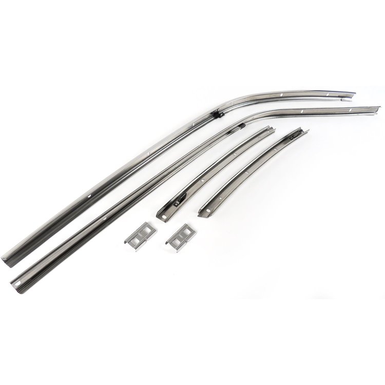 RR01-68P Roof Rail Weather Strip Channel Set for 1968-1969 Chevy Camaro
