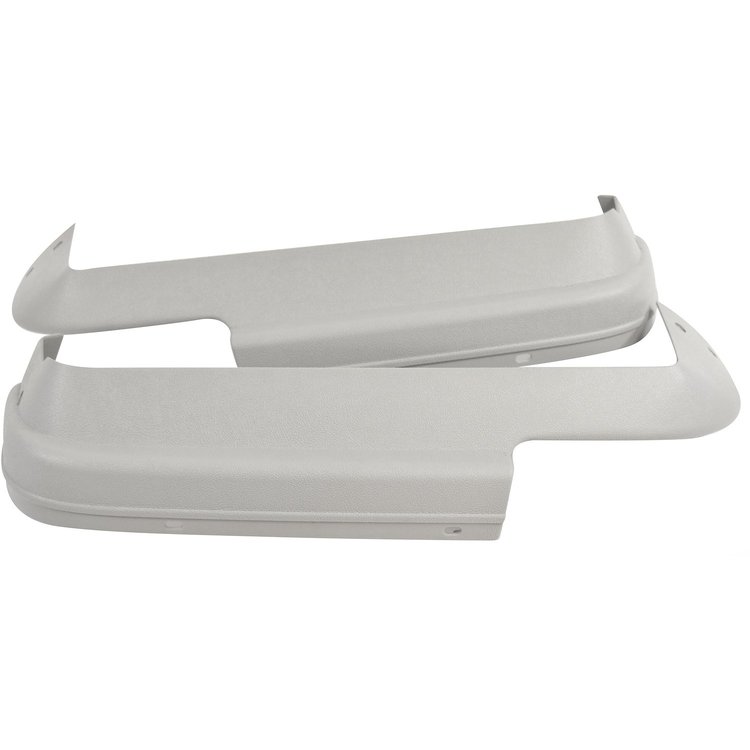 SB20-67LPGY Bucket Seat Lower Side Plastic Trims 1967 Ford Mustang Deluxe/Shelby Pair Grey