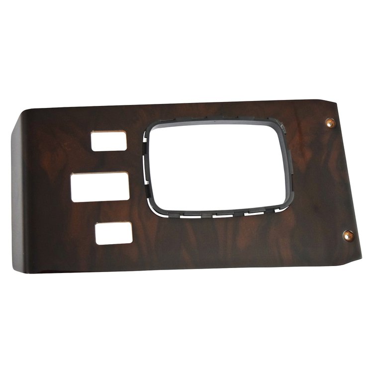 SH32-71PB for 1971-1981 Mercedes-Benz R107 Shifter Wood Cover W/ Hazard & Power Window (Burl Wood)