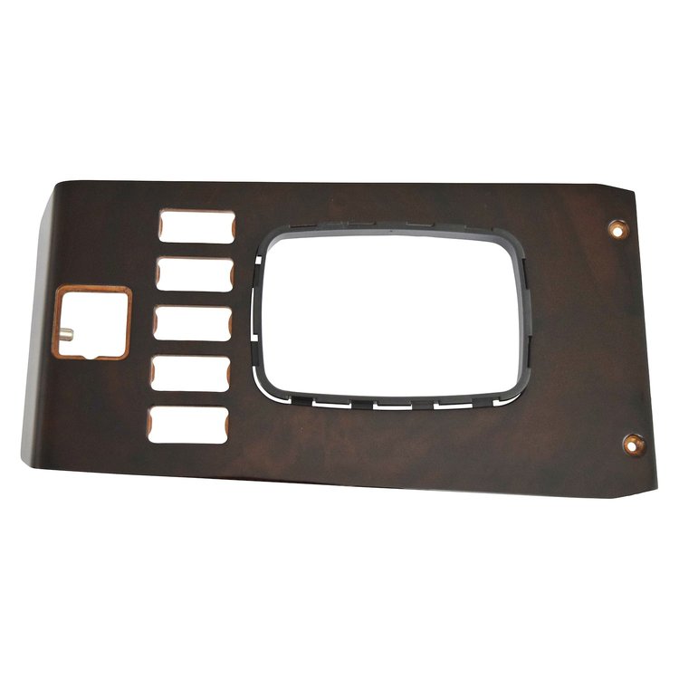 SH32-81PB for 1981-1985 Mercedes-Benz R107 Shifter Wood Cover W/ Hazard, Power Window, Power Mirror, Heated Seat (Burl Wood)