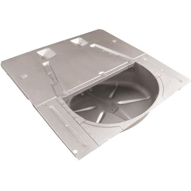 TF13-553C Complete Trunk Floor Pan W/ Braces, Extensions & Spare Tire Well for 1955-57 Chevy Nomad/Station Wagon/Sedan Delivery