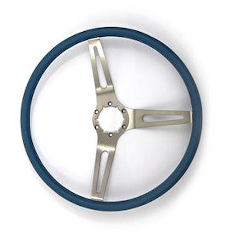 WL01-69CBU Steering Wheel Blue Comfort Grip for 1969 Chevy Camaro, 1969-1972 Chevy Chevelle/El Camino, 1969-1970 Chevy Nova