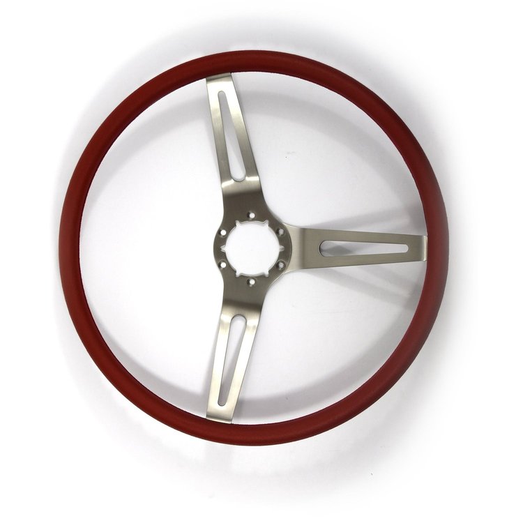 WL01-69CRD Steering Wheel Red Comfort Grip for 1969 Chevy Camaro, 1969-1972 Chevy Chevelle/El Camino, 1969-1970 Chevy Nova