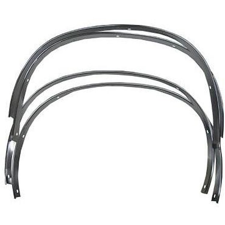 WL20-691S Wheel Well Molding Trim Set for 1969 Ford Mustang Fastback