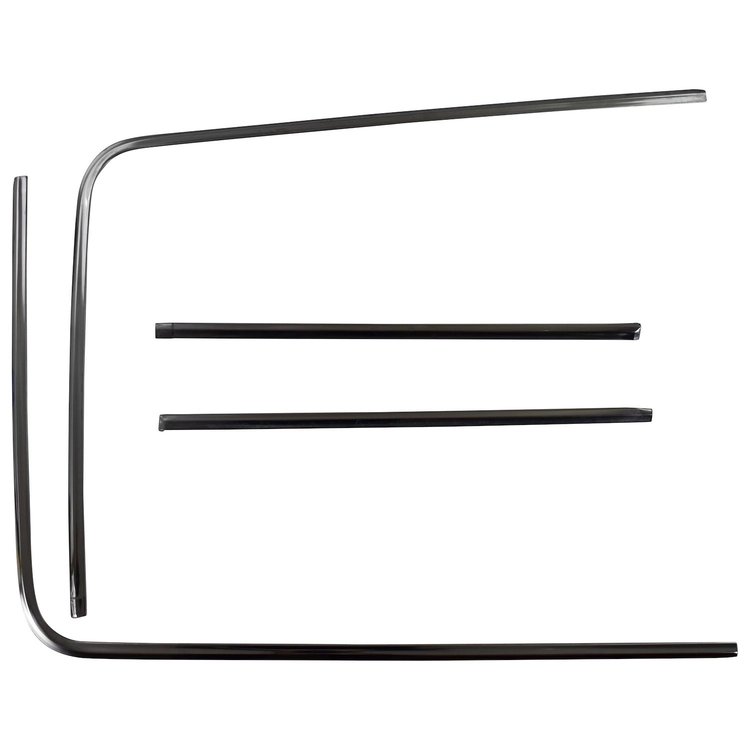 WM20-69S Rear Window Molding 1969-1970 Ford Mustang, 4-Piece Set, Fastback