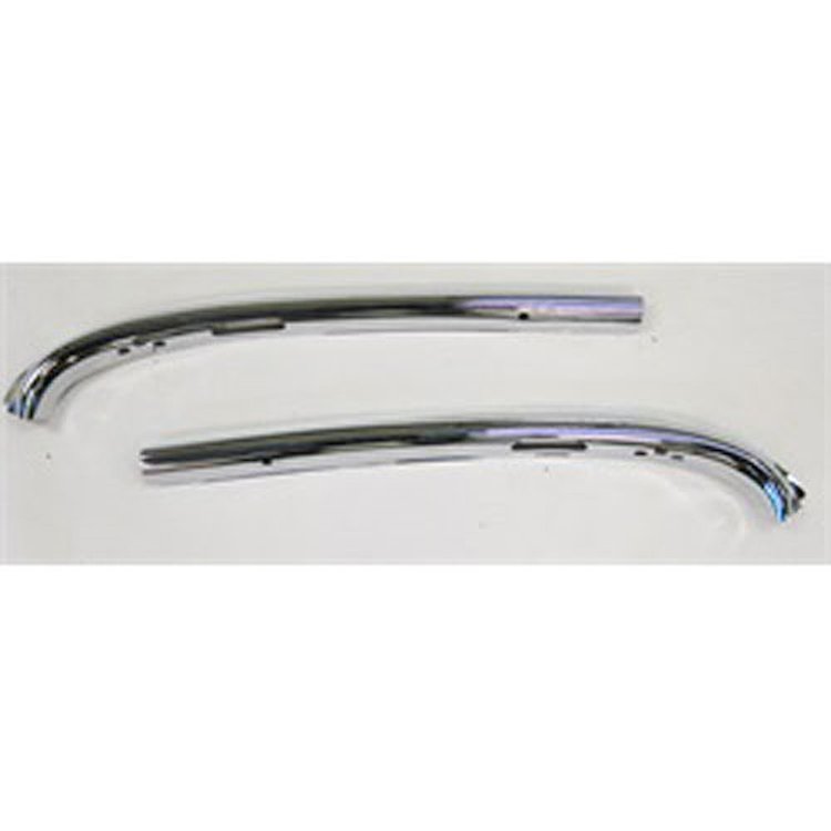 TOP WINDSHIELD MOULDING SUNVISORS GO THROUGH THIS 55 56 57 CHEVY CONV. CHROME TRIM