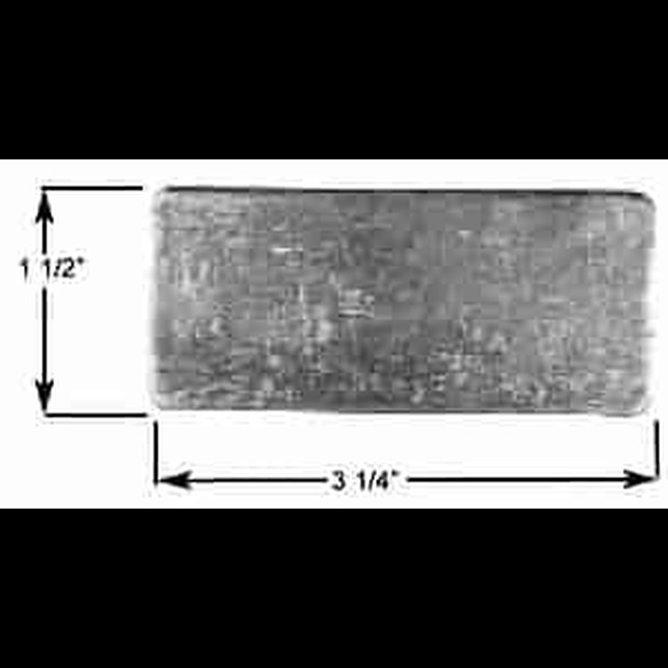 Rectangular Gusset 1/8" Thick