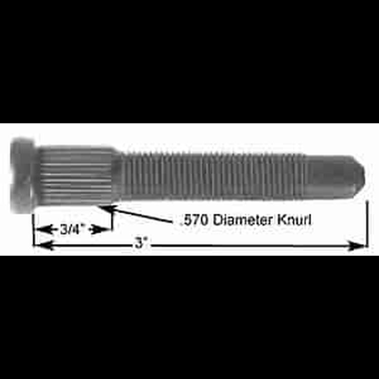 Press-In Wheel Stud 1/2''-20