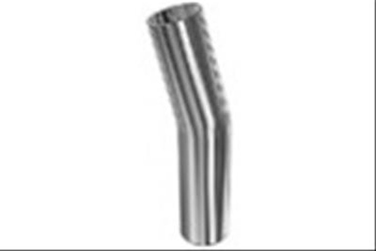 Stainless Exhaust Tubing 15 Degree Bend 3 in Radius - Legs 4 in x 5 in