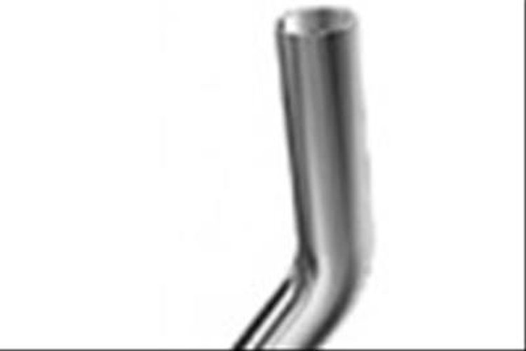 Stainless Exhaust Tubing 45 Degree Bend 2-1/2 in Radius - Legs 6 in x 6 in