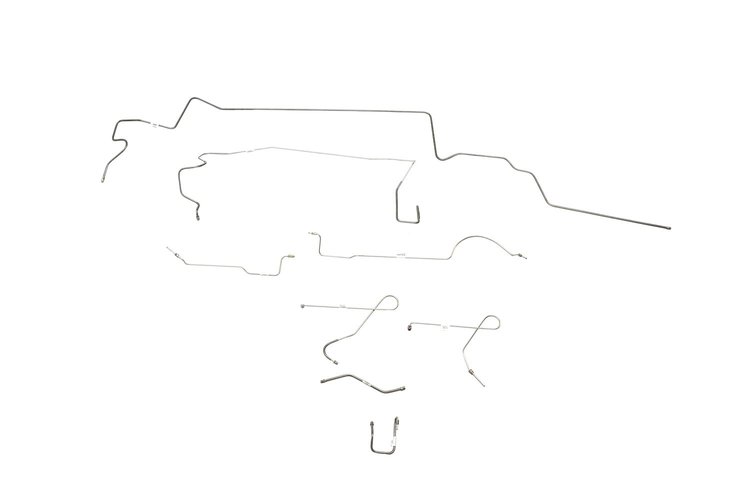 Dodge Dart Brake Line Kits Power Disc - 111 in Wheelbase 8-3/4 in Axle 2 Pc. Front to Rear -1967