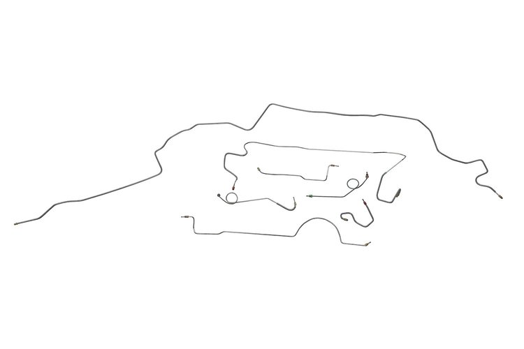 Dodge Demon Brake Line Kits Standard Brake - 108 in Wheelbase 8-3/4 in Axle -1971
