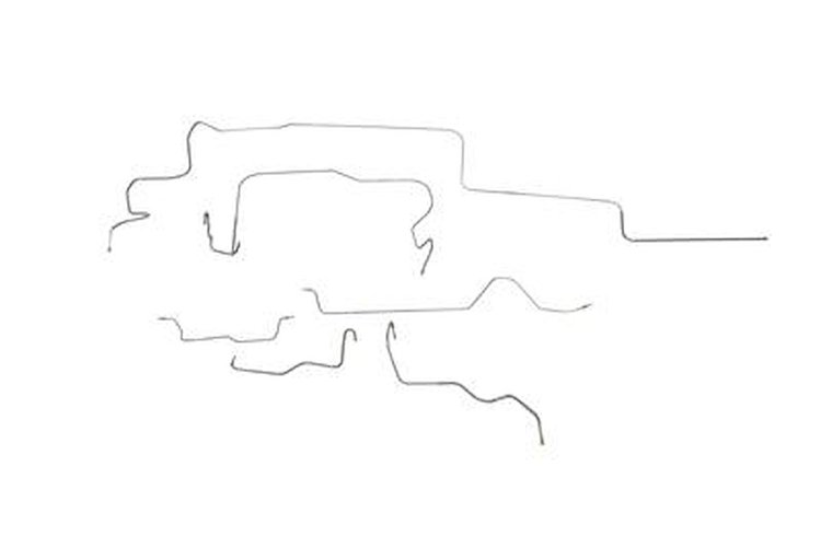 Plymouth Valiant Brake Line Kits Standard Drum - 106 in Wheelbase 7-1/4 in Axle -1964 1965 1966