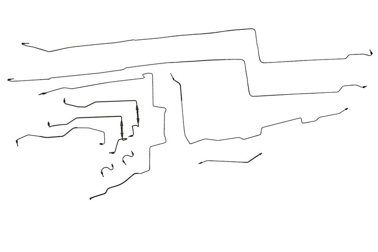 Pontiac Bonneville Brake Line Kits Without Traction control -1997 1998 1999