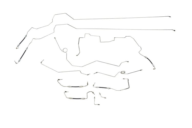 BU1053-SS Complete Brake Line Kit for 1997-2005 Buick Century, Regal [With ABS and Rear Disc Brakes]